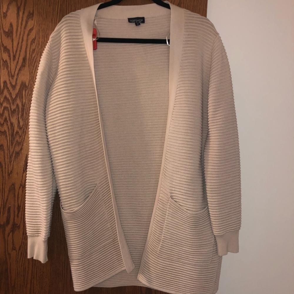 Top shop beige cardigan